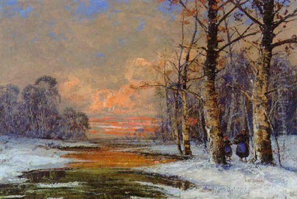 Winterlandschaft Im Abendlicht - view 1