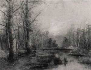 Pilzsammlerinnen Im Herbstwald by Georg Fischhof