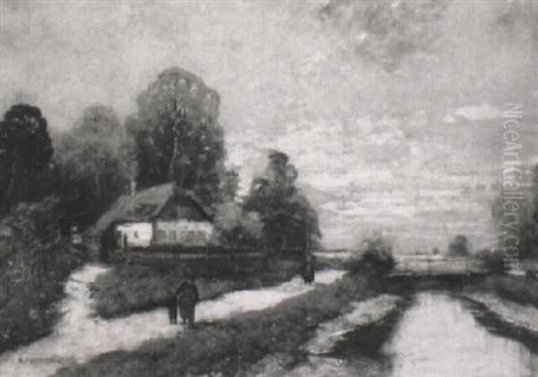 Bauernhaus In Weiter Kanallandschaft - view 1
