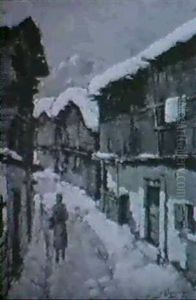 Bergdorf Im Winter
