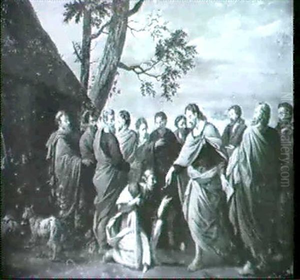 Christ Handing The Keys Of Paradise To Saint Peter - view 1