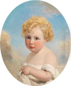Portrait Of G. F. Marx At The Age Of 15 Months by William Fisher