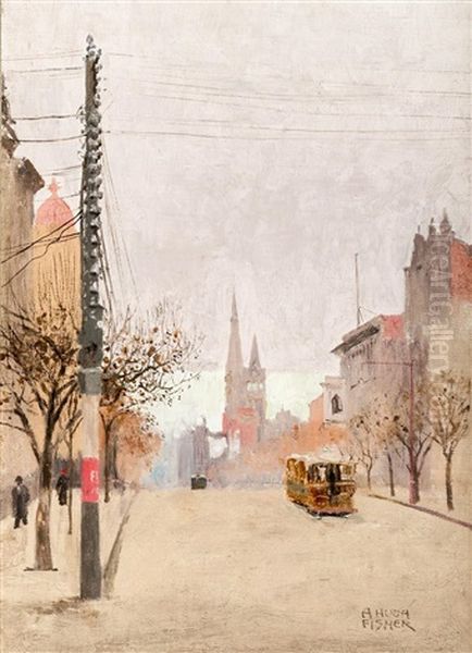 Collins Street, Melbourne, In June - view 1