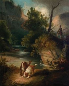 Hunter With Dogs