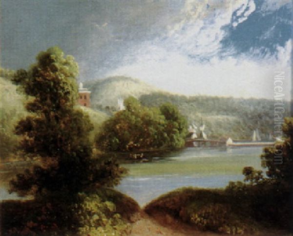 Tory Hill, Seen Across Yantic Cove, Norwich, Conn. - view 1