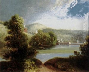 Tory Hill, Seen Across Yantic Cove, Norwich, Conn. by Alvan Fisher