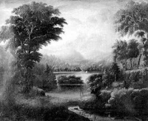 Huntsmen And Dogs In A River Landscape Huntsmen And Dogs In A River Landscape