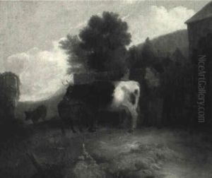 Landscape With Family And Cow Landscape With Family And Cow