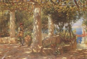 The Pergola In Autumn, Capri by Horace Fisher