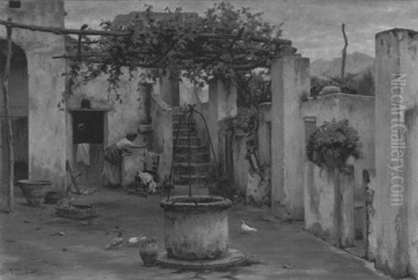 Innenhof Eines Hauses Auf Capri - view 1