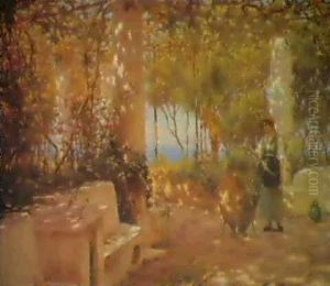 A Terrace In Capri by Horace Fisher