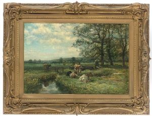 Cattle By The Stream by Mark Fisher