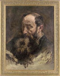 Portrait Of Monsieur P. Michaud Reading by Mark Fisher