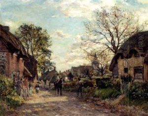 The Village Lane by Mark Fisher