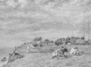Kustenlandschaft Mit Kuhen by Mark Fisher