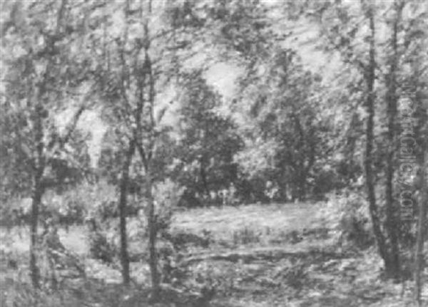Seated Figure In The Woods - view 1