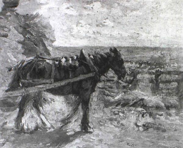 A Cart Pulling A Hay Rick - view 1
