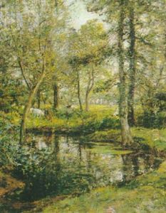Cattle By A Pond by Mark Fisher