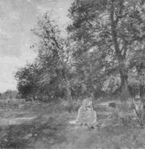 Girls In A Sunny Meadow by Mark Fisher
