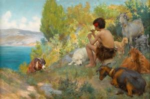 Fisher_percy Harland Young Shepherd by Percy Harland Fisher