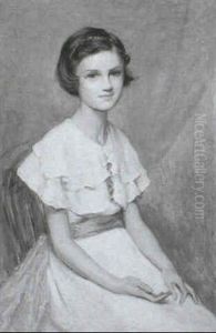 Portrait Of Young Girl In A Pink Sash Portrait Of Young Girl In A Pink Sash