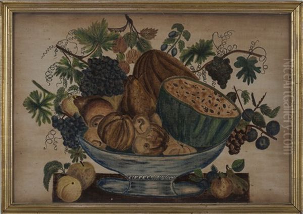 Fruit Spilling From A Compote - view 1