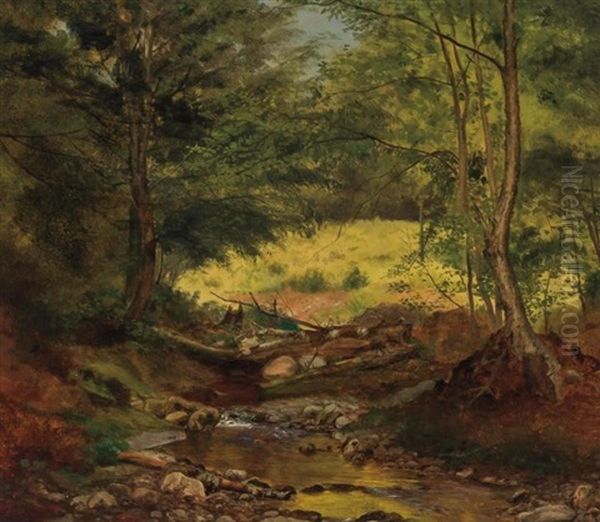 Landscape With Trees And Stream - view 1