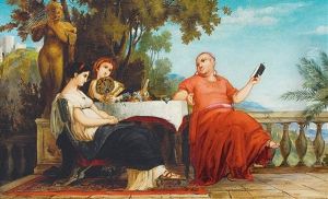 Romisches Leben Auf Capri by Arthur Heinrich Wilhelm Fitger