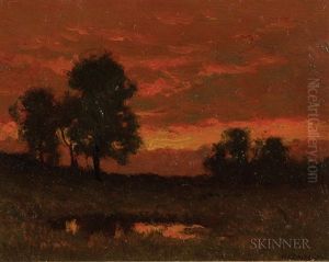 Sunset Landscape by William Crothers Fitler