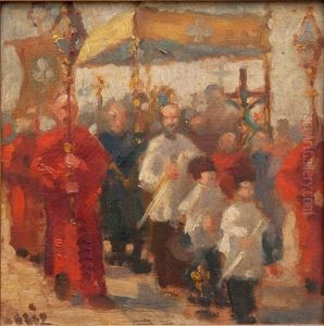 La Procession by Arturo Fittke