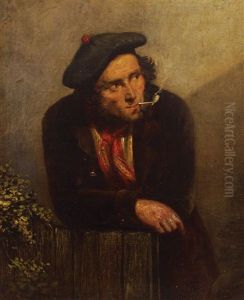 Independence-portrait Of A Man Leaning On A Fence