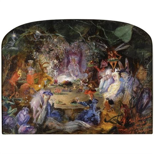 The Fairy's Banquet, Sketch (+ Giving Alms, Verso) - view 1