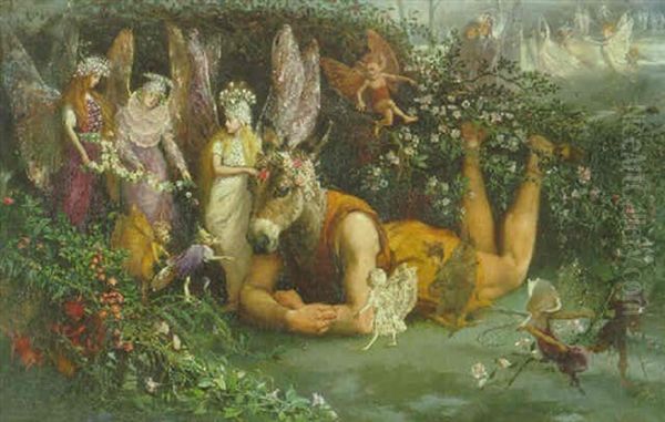 Titania And Bottom: Scene From A Midsummer-night's Dream - view 1