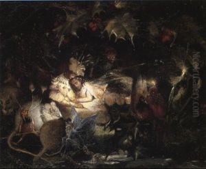 In The Fairy Bower by John Anster Fitzgerald