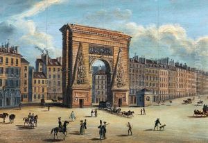 Die Porte Saint-martin In Paris (+ Die Porte Saint-denis In Paris; Pair) by Johann Ulrich Fitzi