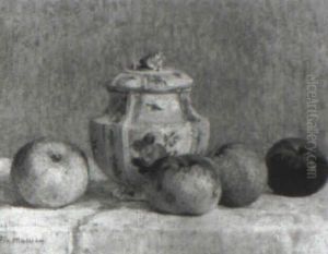 Stilleven Met Vruchten En Een Porseleinen Kannetje Stilleven Met Vruchten En Een Porseleinen Kannetje