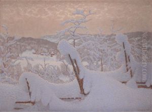 Winter by Gustaf Fjaestad