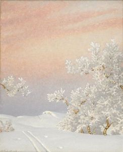Rimfrost (storlien) by Gustaf Fjaestad
