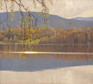 Solglitter - Motiv Fran Racken by Gustaf Fjaestad