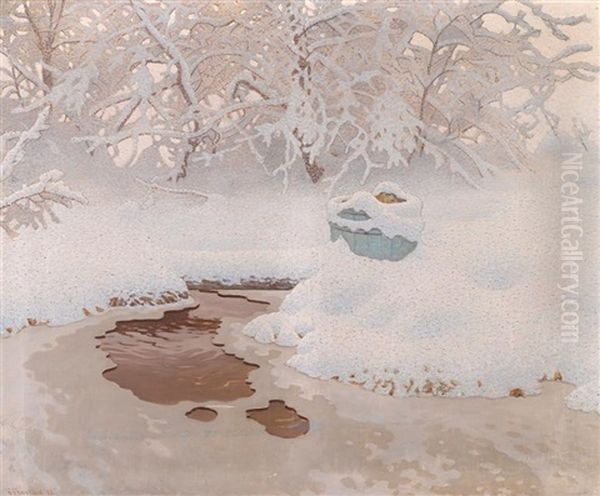 Pool In Winter - view 1