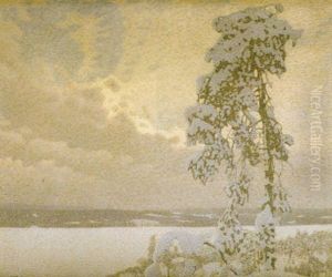 Vintersol by Gustaf Fjaestad