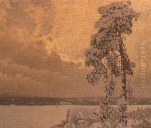 Snotyngd Tall by Gustaf Fjaestad