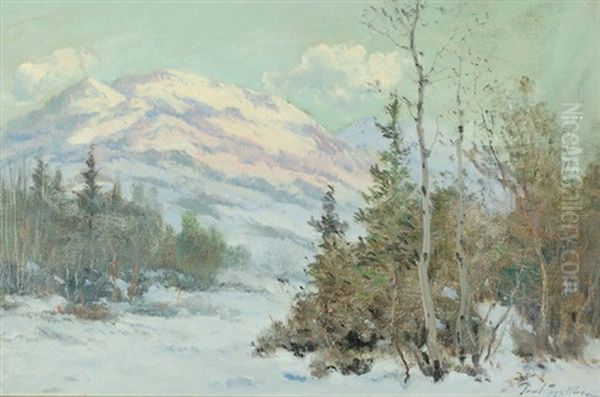Utah Mountain Landscape In Winter - view 1