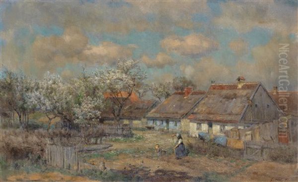 Ein Maitag (dorfansicht Mit Gemusegarten) - view 1