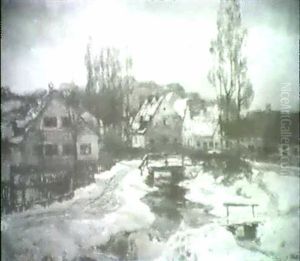 Winterabend In Dachau by Georg Flad