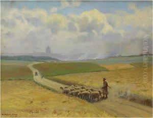 The Road To Boulogne by H. Peabody Flagg