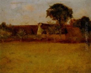 Landscape With Buildings by H. Peabody Flagg