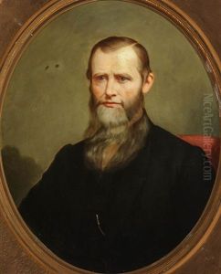 Portraits Of Mahlon And Eliza Carolyn Boyle Vail: A Pair Of Portraits by Jared Bradley Flagg