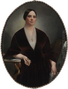 Portrait Of A Woman Holding A Shell