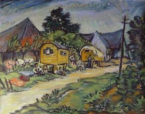 Rast Auf Der Landstrase by Waldemar Flaig